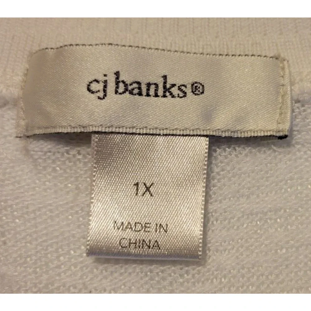 CJ Banks Tan Leopard Print Knit Semi Sheer Short Sleeve Top Women's Size‎ 1X